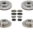 Front & Rear Disc Brake Rotors & Ceramic Pads Fits Honda CRV 2002-2004