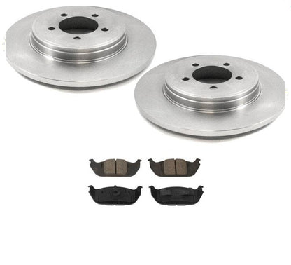 Se adapta a pastillas y rotores de freno de disco trasero Lincoln Aviator 03-05