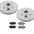 Rotores de disco delantero Toyota Solara 2004-2008 y pastillas de freno de cerámica