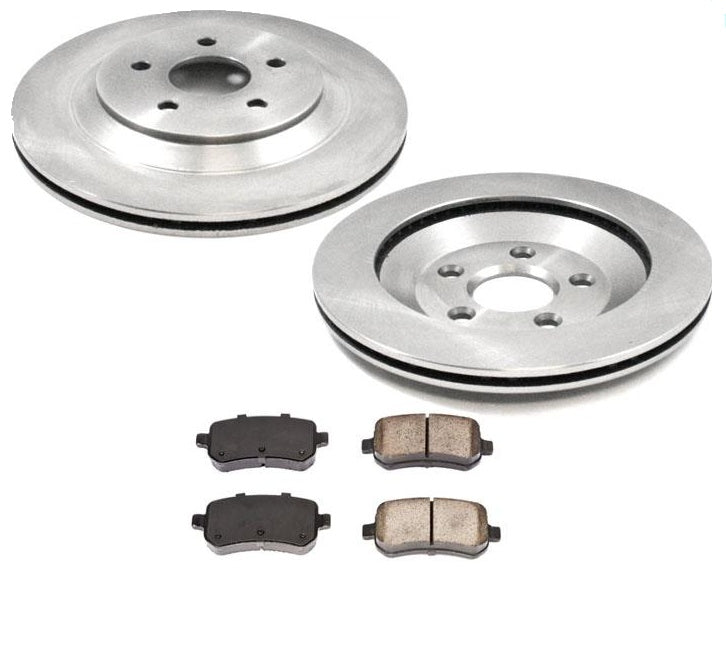 Rotores de freno trasero y pastillas de cerámica para Mercury Monterey para Ford Freestar 04-07