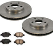 Fits 2001 Toyota Celica GT Front Brake Disc Rotors & Ceramic Pads