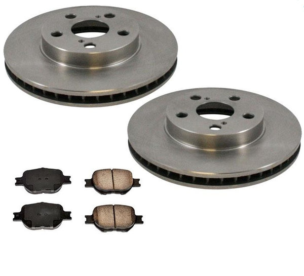 Fits 2001 Toyota Celica GT Front Brake Disc Rotors & Ceramic Pads