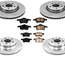 for Volvo S80 99-05 With 305MM Frt Rotors & Ceramic Pads 305MM Rotors Only 6pc