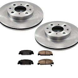 1999-2000 Honda Civic DX HX GX LX Rotores de disco de freno delantero y pastillas de cerámica