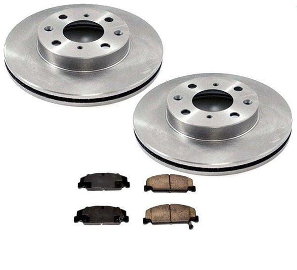 1999-2000 Honda Civic DX HX GX LX Rotores de disco de freno delantero y pastillas de cerámica