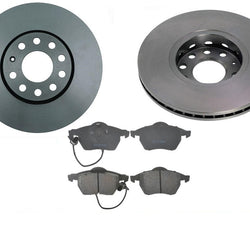 Front Rotors 288MM & Brake Pads for Volkswagen Passat Front Wheel Drive 00-05