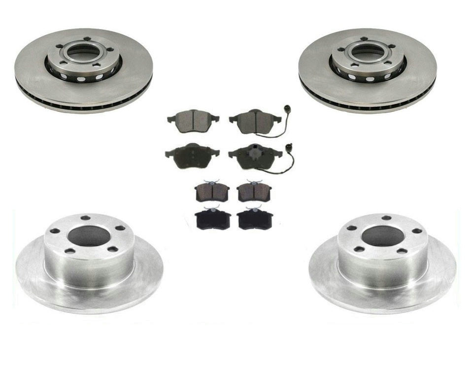 00-05 Passat 1.8L Base 288MM Front Rotors With Rear Rotors & Ceramic Pads