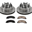 Front Rotors Rear Pads for Ford F250 Rear Wheel ABS Only Rear Wheel Drive 99-04