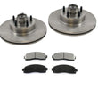 Fits 01-05 Ford Sport Trac Rear Wheel Drive Front Brake Rotors & Ceramic Pads