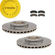 Fits 1992-1996 3.0L Montero (2) Front Brake Rotors & Ceramic Pads