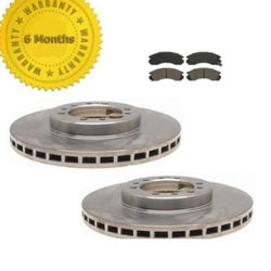 Fits 1992-1996 3.0L Montero (2) Front Brake Rotors & Ceramic Pads