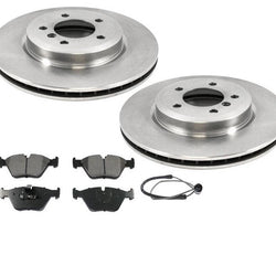 For 2001-2005 BMW 330i 330Xi BMW (2) Front Brake Rotors & Pads Sensor