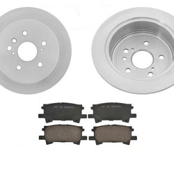 Rear Set of Brake Rotors & Pads For Highlander 04-07 RX330 04-06 RX350 07-09