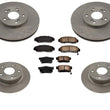 100% New Front Rear Disc Brake Rotors Ceramic Brake Pad 6pc for Acura TSX 04-08
