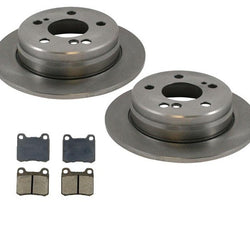 1986-1992 Medcedes 300E (2) Kit de pastillas de freno y rotores traseros
