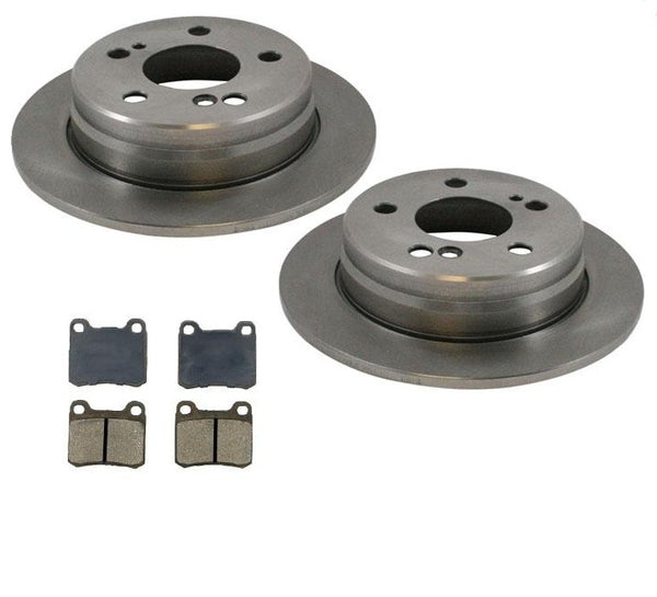1986-1992 Medcedes 300E (2) Kit de pastillas de freno y rotores traseros