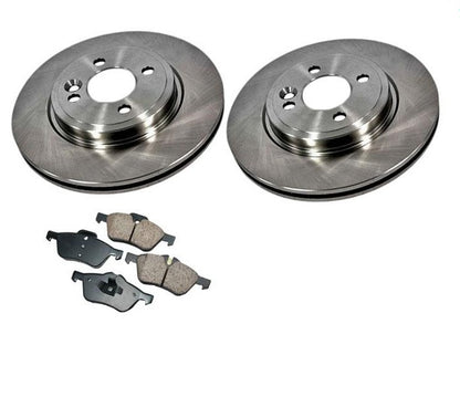 Mini Cooper (2) Front Brake Disc Rotors & Pads 276MM To 06/06 Call Check Info
