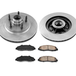 Frenos y pastillas de rotores delanteros 100% nuevos solo para Ford F150 02-03 con tracción trasera