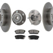 100% New Rear Wheel Hub Bearing Disc Rotors Ceramic Pads for Nissan Maxima 02-03