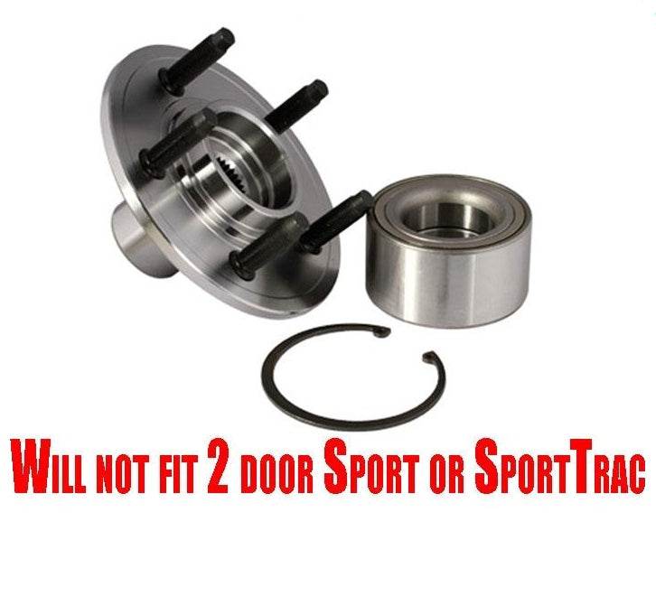 Rear Left or Right Wheel Hub Wheel Bearing Kit Fits Ford Explorer 2002-2005