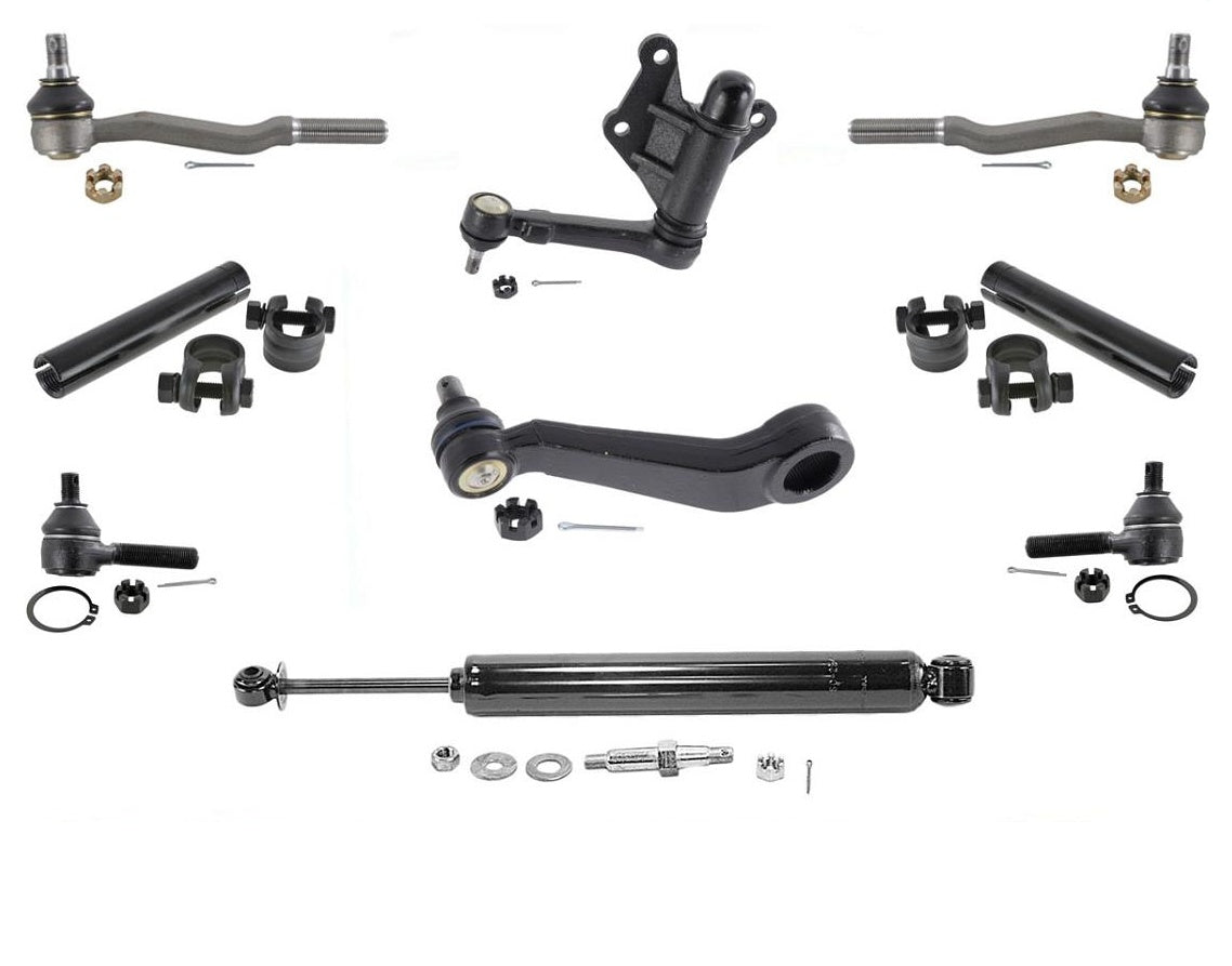 Kit de 9 piezas de brazo inactivo con brazo Pitman de barra de acoplamiento para Toyota Pick Up 4 Runner 1986 - 1991
