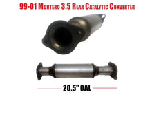 99-01 Montero 3.5 Convertidor Catalítico Trasero 20.5 OAL Davico 18106 Debe Medir