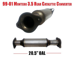 99-01 Montero 3.5 Rear Catalytic Converter 20.5 OAL Davico 18106 Must Measure