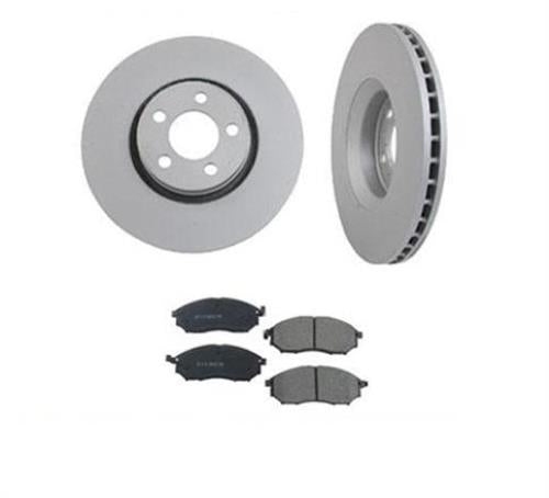 (2) Frt Brake Rotors & Ceramic Pads Fits 2005-2008 Infiniti G35 Rear Wheel Drive