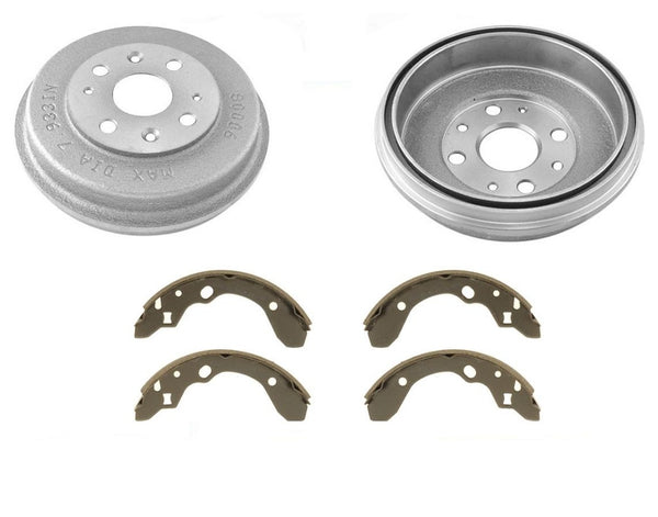 Mazda 323 Protege Tracer Escort MX3 (2) Rear Brake Drums & Brake Shoes