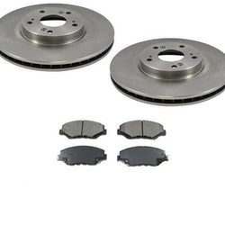 100% New Front Brake Rotors & Ceramic Pads 3pc for Honda CR V CR-V (2) 2005-2006
