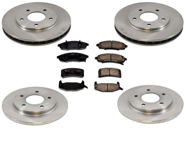 Front & Rear Brake Disc Rotors & Ceramic Pads For 1988-1993 Grand Prix