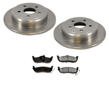 05-10 Commander Grand Cherokee Rear Disc Brake Rotor & Ceramic Brake Pads 3pc