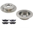 (2) Rotor de freno de disco 5370, rotores traseros con pastillas traseras de cerámica CD641