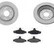 (2) Rear Brake Rotors With Dash4 Ceramic Brake Pads for a 1988-1995 Corvette
