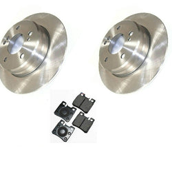 Rotores y pastillas de freno trasero para un Mercedes E320 1994-1995