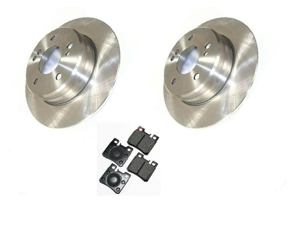 Rotores y pastillas de freno trasero para un Mercedes E320 1994-1995