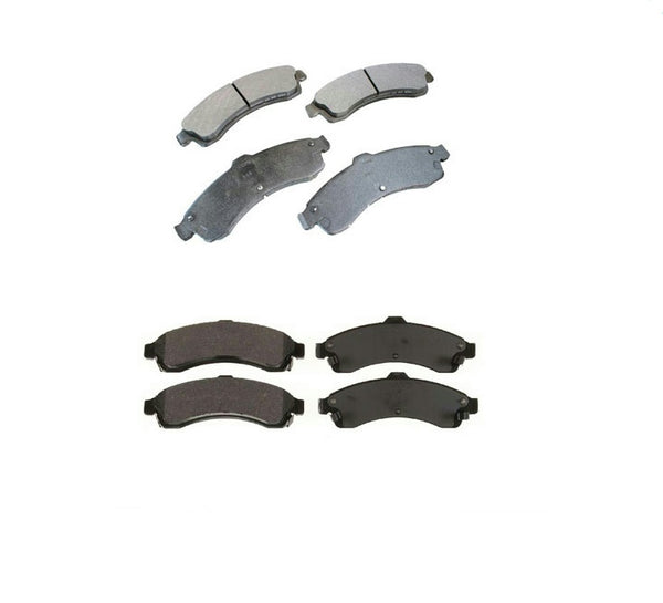 Front & Rear Ceramic Disc Brake Pads fits for Trailblazer Envoy Bravada