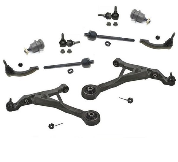 For 96-06 Sebring Convertiable Control Arms Ball J Inn & Out Tie Rods Sway 10Pc