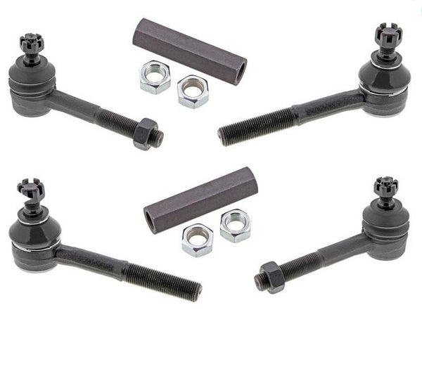 100% New Inner Outer Tie Rods Sleeves for Nissan Pathfinder 08/92 to 95 6pc Kit