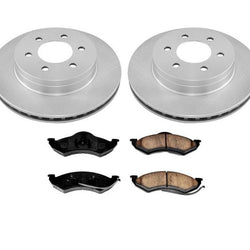 Rotores de freno delantero y pastillas de cerámica 100% nuevos para Dodge Durango 1998-1999