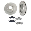 Fits For 00-02 Dodge Durango 2 Front Brake Rotors & Ceramic Pads