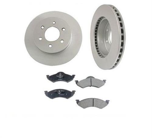 Fits For 00-02 Dodge Durango 2 Front Brake Rotors & Ceramic Pads