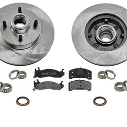 (2) Frt Brake Rotor Pads Wheel Bearings Seal for Mustang 2.3L 4 Cly 87-93