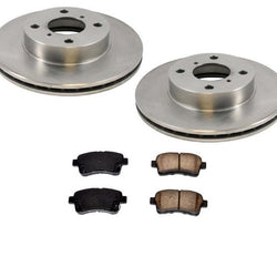 Front Brake Rotors & Ceramic Brake Pads for 02-05 Suzuki Aerio