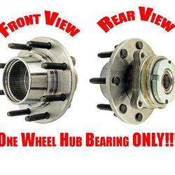 Fits 99-04 F250 F350 SRW 4 Wheel Drive (1) Frt Wheel Hub Bearing With Rear ABS