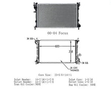 For FORD FOCUS 2000-2004 Leak Testedv Radiator with Warranty
