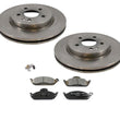 Fits For ML430 ML320 ML350 Mercedes Front Disc Brake Rotors & Pads & Sensor