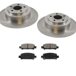 REAR 31273 Disc Brake Rotors & Ceramic Brake Pads fits For Subaru Outback 00-04