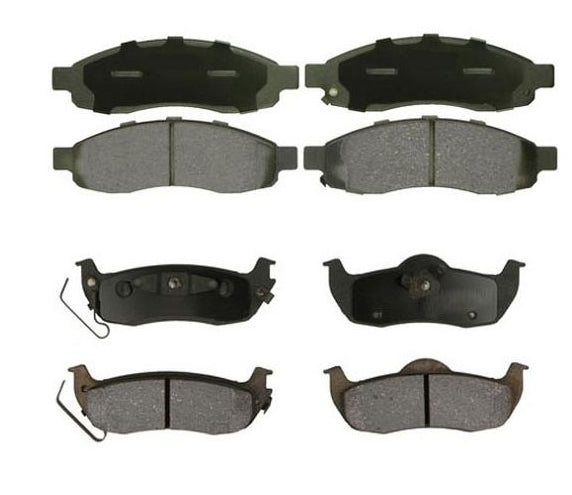 Front & Rear Ceramic Brake Pads For Armada Titan QX56 2004-2006