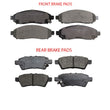 Front & Rear Ceramic Brake Pads for Nissan Pathfinder 2005-2008